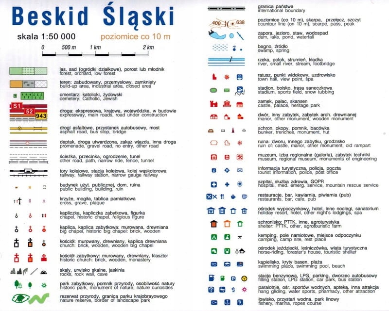 BESKID ŚLĄSKI ŻYWIECKI MAŁY MAPA TURYSTYCZNA X 3 ZESTAW COMPASS Typ publikacji mapa turystyczna