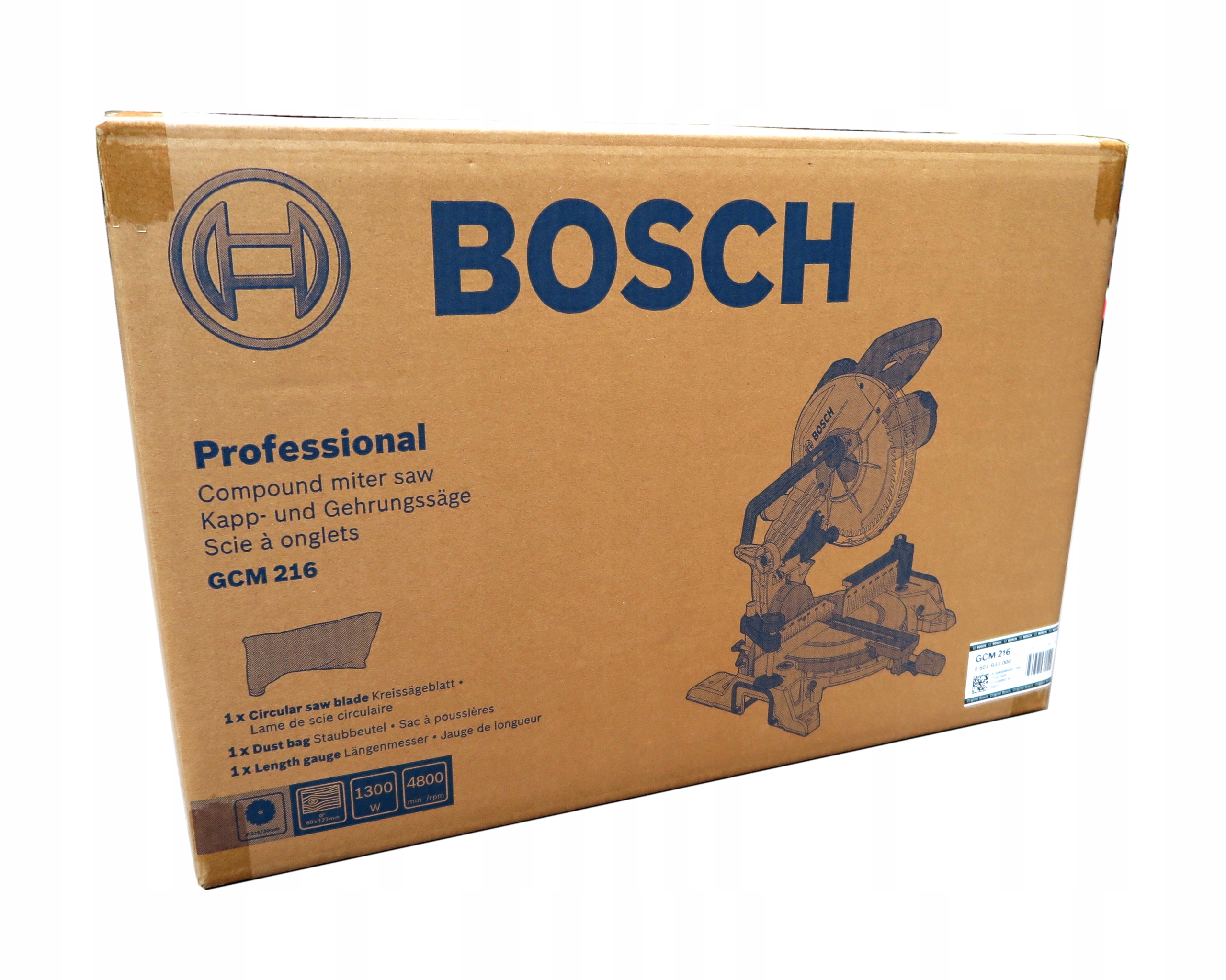 Piła ukośnica BOSCH GCM 216 0601b33000 216mm 1300W laser Zasilanie sieciowe