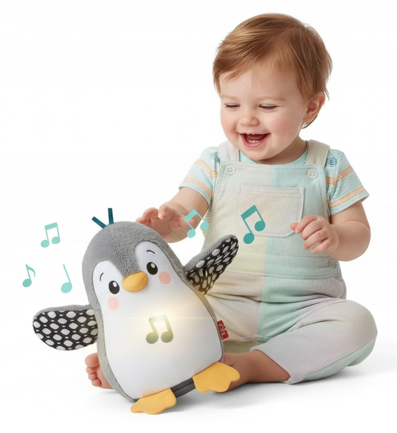 Pingwin Pingwinek Fisher-price Zabawka Edukacyjna Dla Noworodka Niemowlęcia