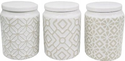 Sada dóz na potraviny 3 kusy 'pattern'