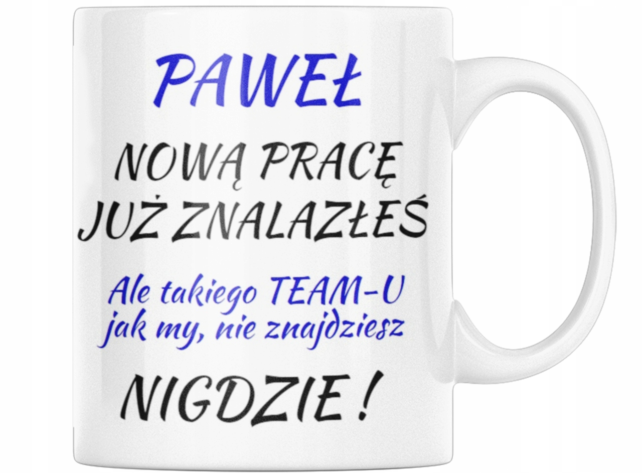 KUBEK PREZENT POŻEGNANIE KOLEGI KOLEŻANKI Z PRACY