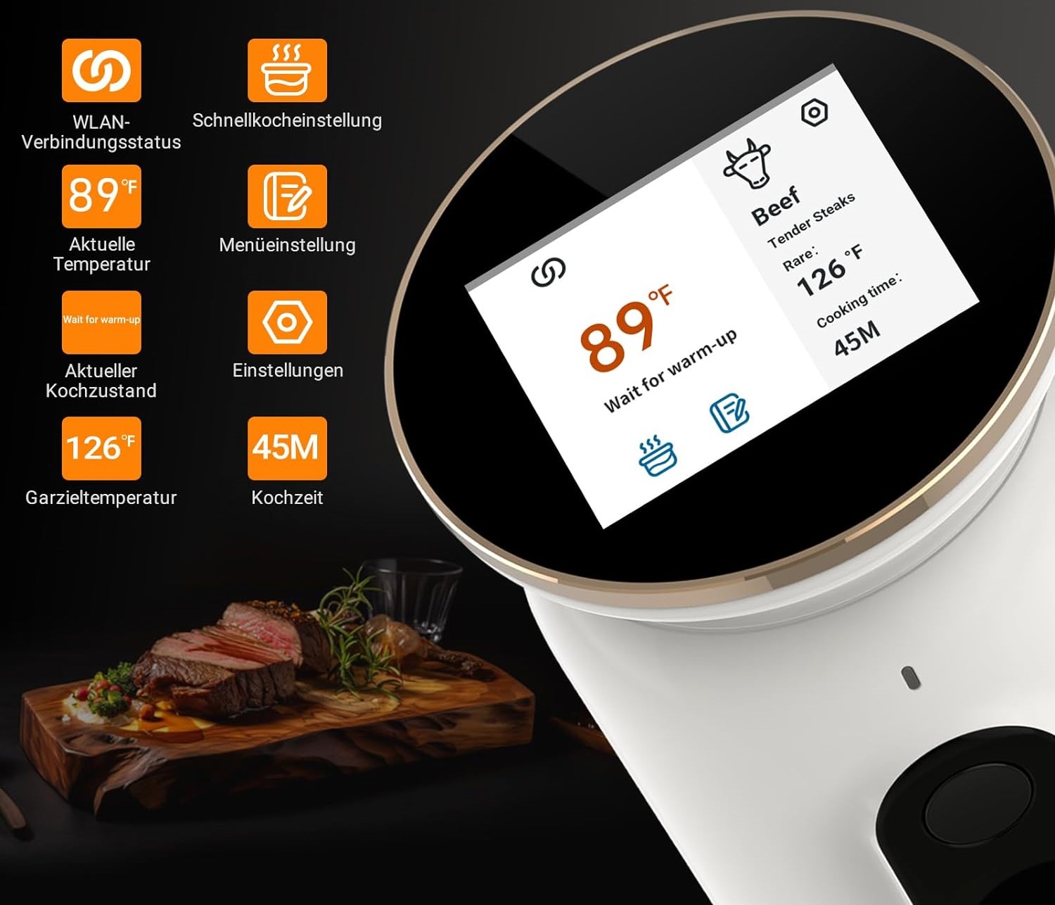 INKBIRD Sous Vide Stick ISV-101 W, 1000 W Marka Inna