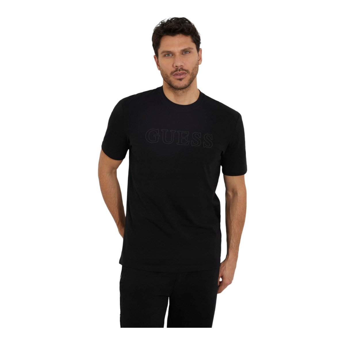 Guess Pánské Tričko Ss Alphy T-shirt Černá vel. L