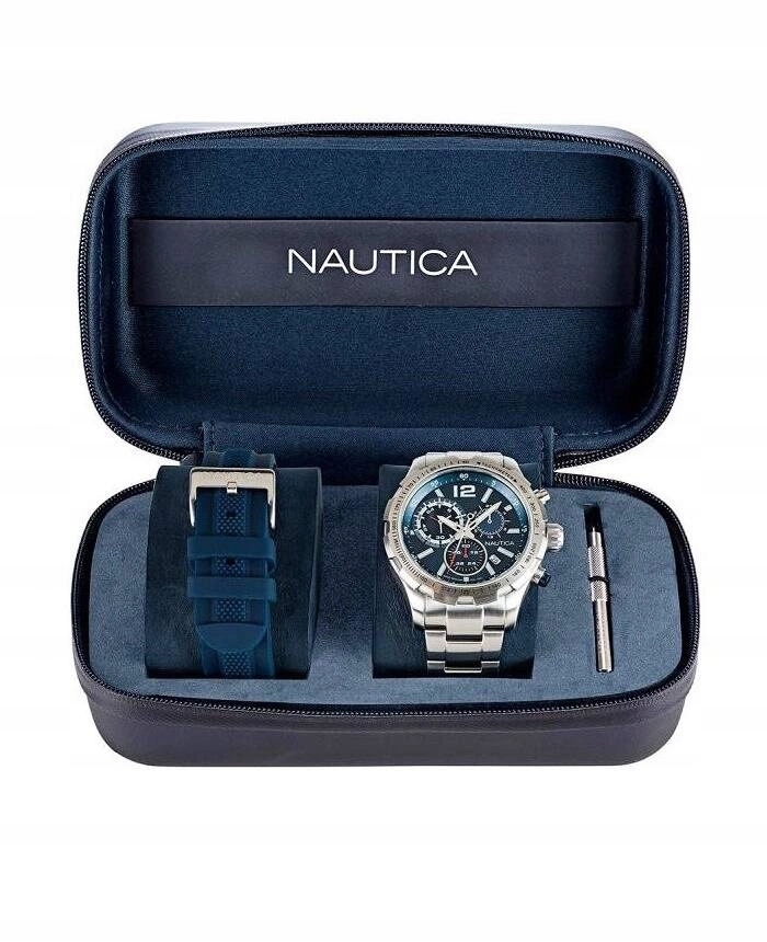 Pánské hodinky Nautica NAPLECR01 Long Beach Chrono Set