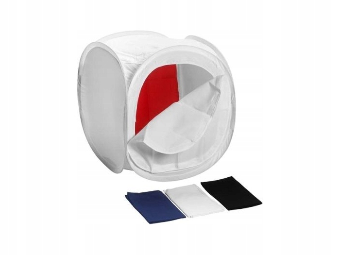 

Namiot Bezcieniowy Sześcian 80cm 4 Tła Etui