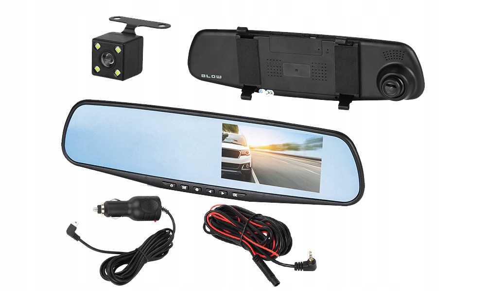 Wideoejestrator lusterko Blow Blackbox Dvr F600