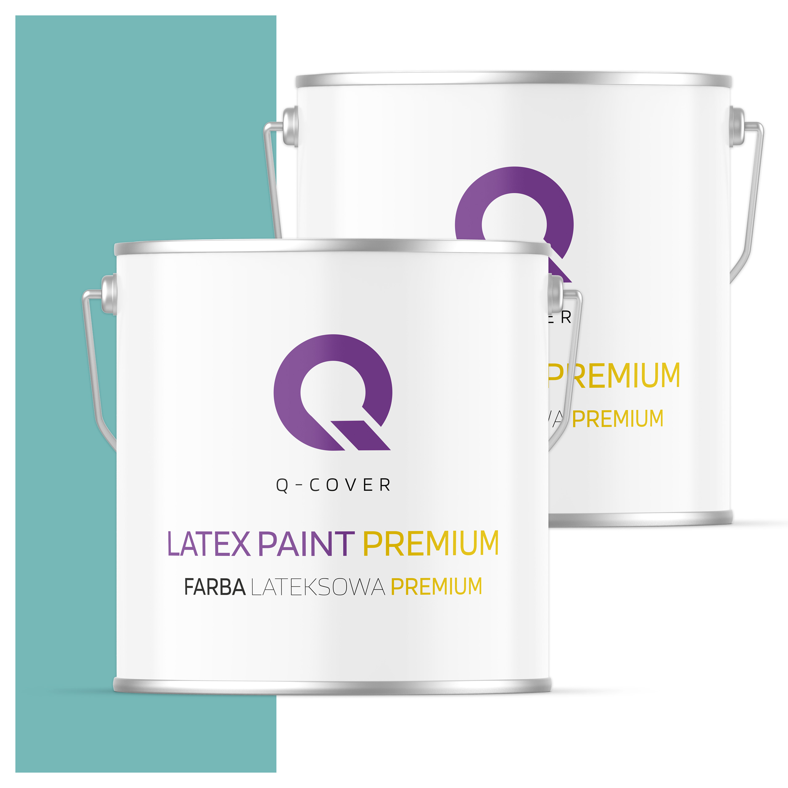 Umývateľná farba na steny stropov 5L Hlboká matná Tyrkysová H1441