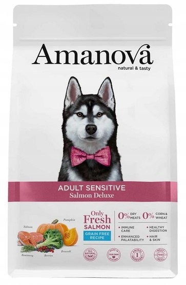 Levně Amanova Dog Adult Sensitive Salmon Deluxe – losos 10 kg