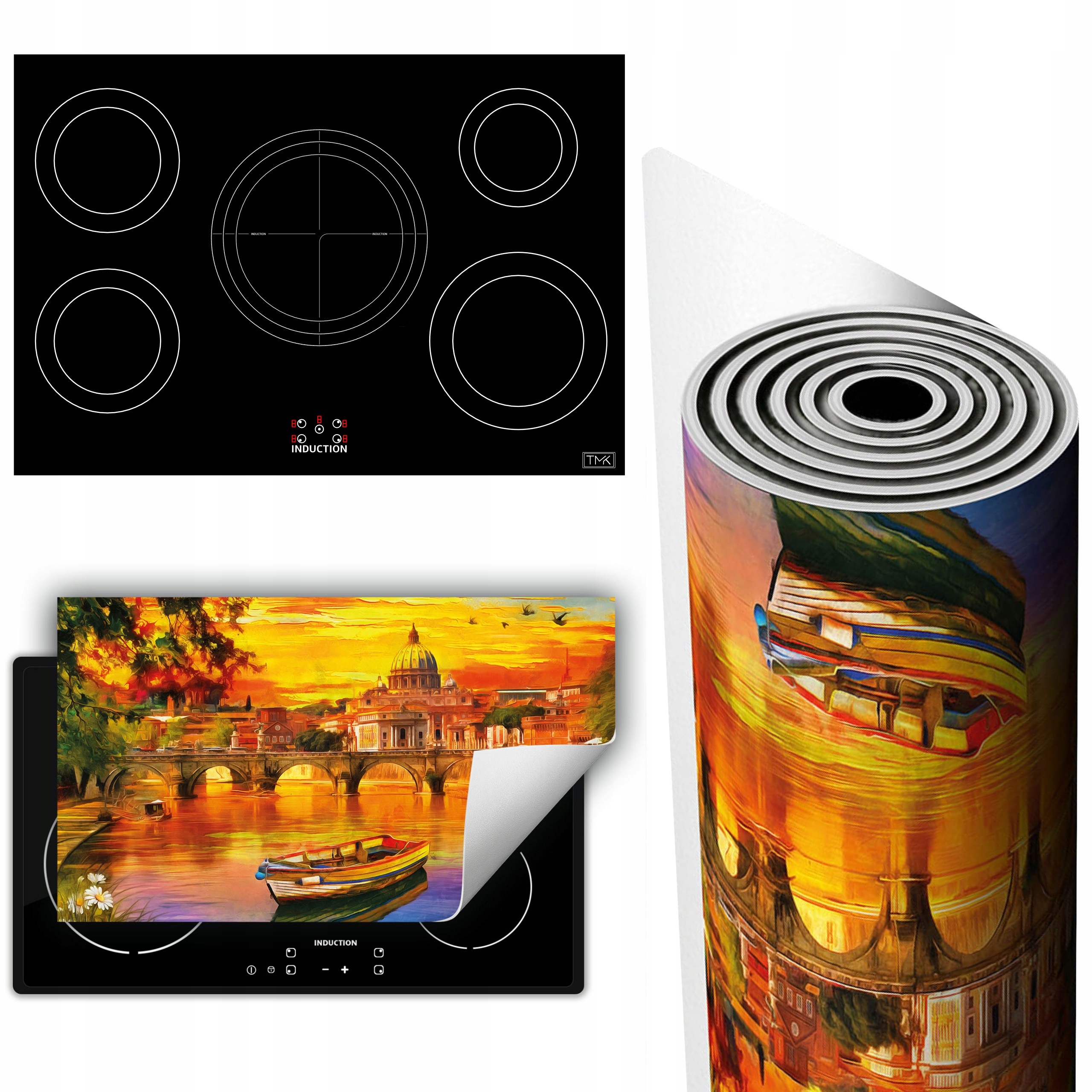 Vinylová Podložka Na Ochranu Kuchyňské Desky 90x52 barevná loď