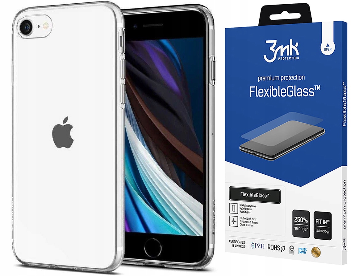 

Etui do Iphone 7/8 Se 2020 Spigen Liqui +Szkło 3MK