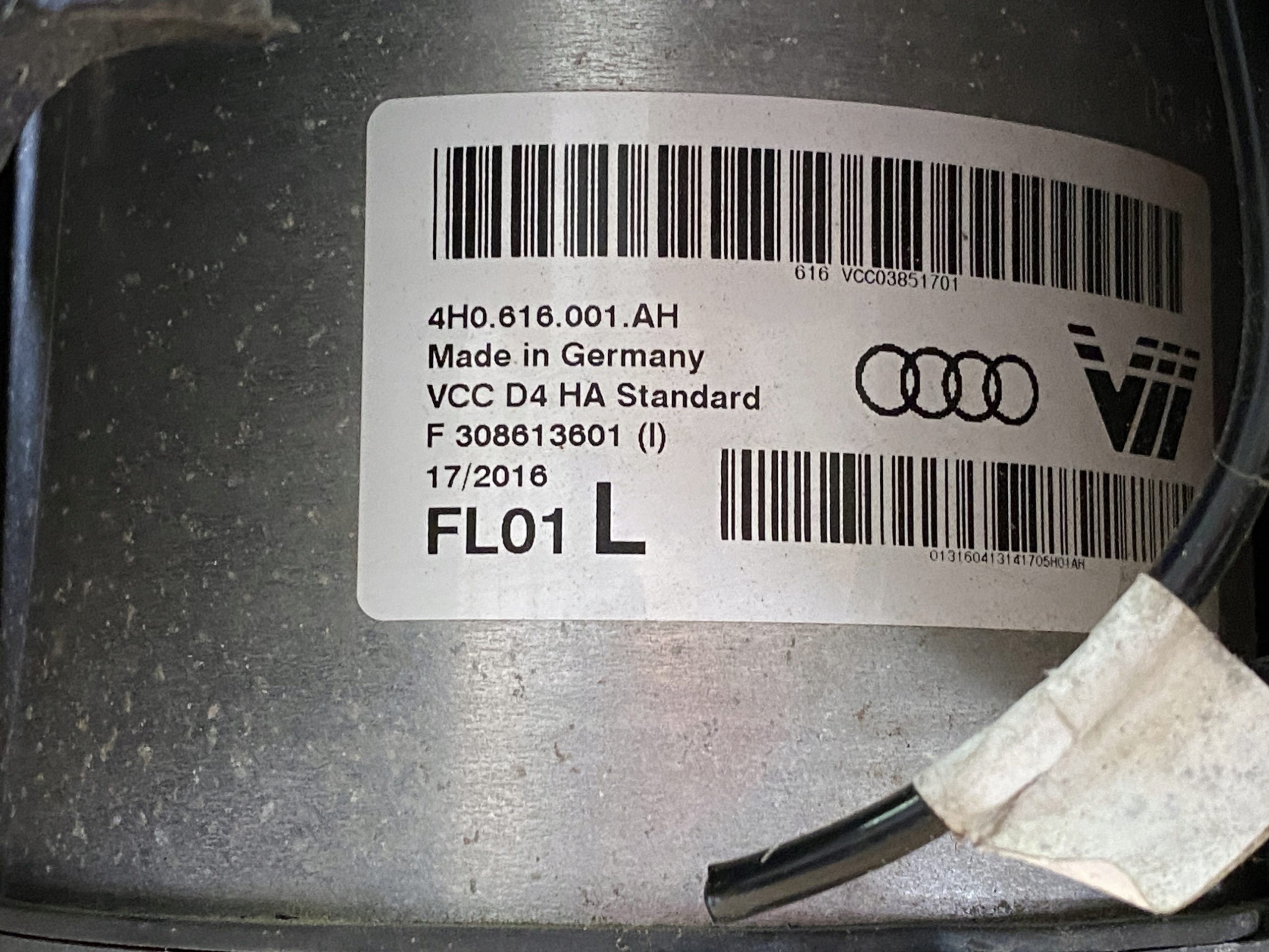 AUDI A8 4H D4 shock absorber left rear part 4H0616001AH