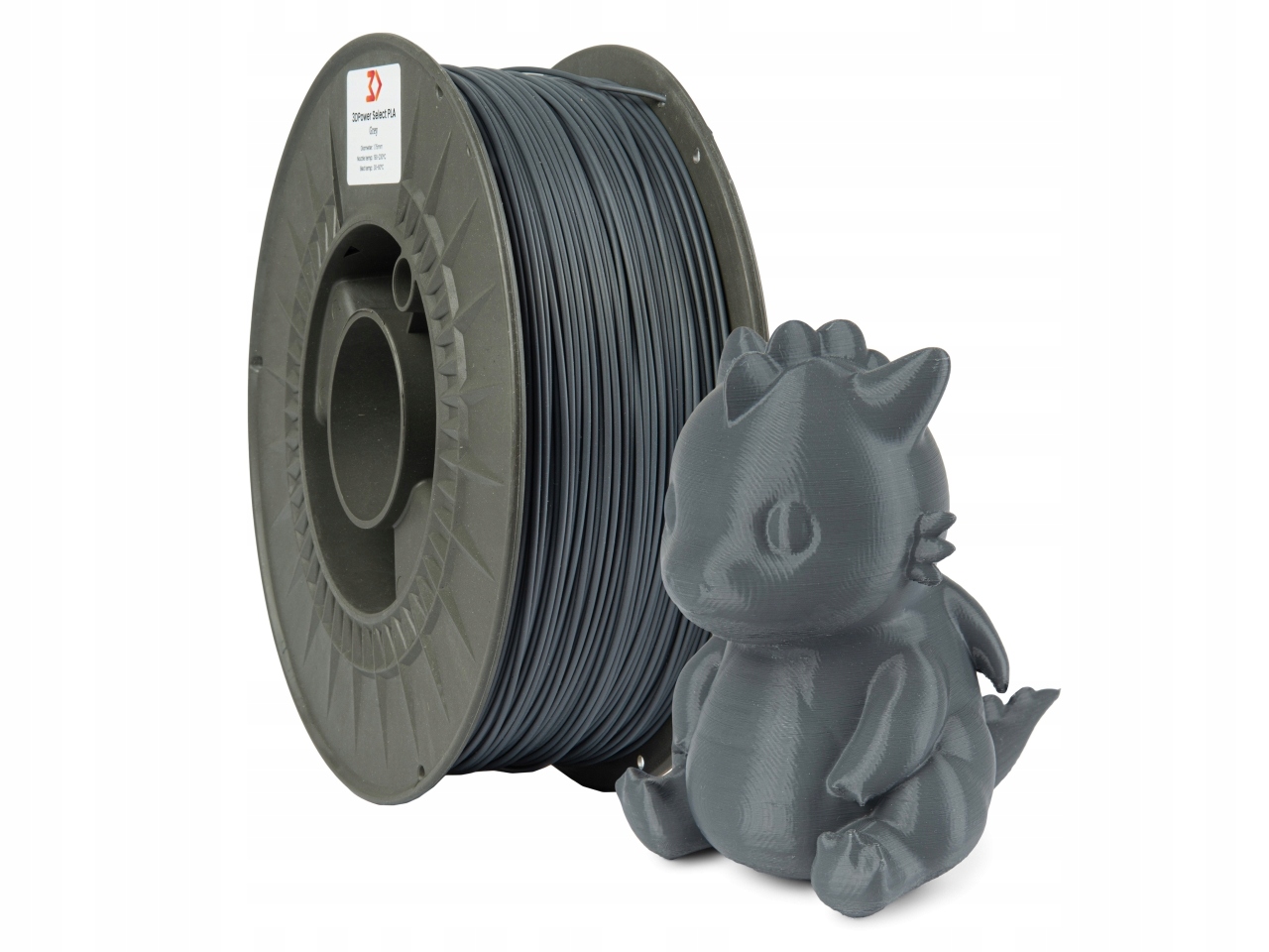 Filament 3DPower Select Pla 1.75mm Grey 1kg Szary