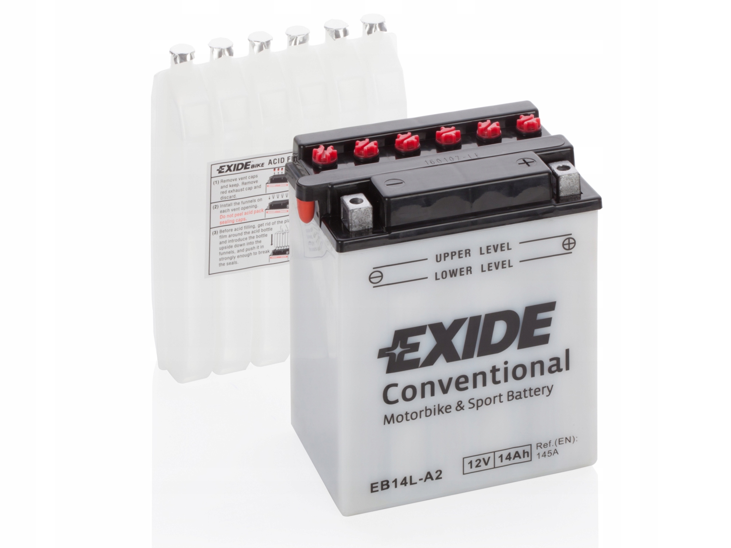 YB14L-A2 - Батарея мотоцикла 12V 14AH EXIDE EB14L-A2