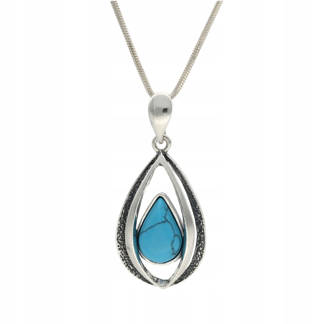 Přívěsek s tyrkysem, stříbro