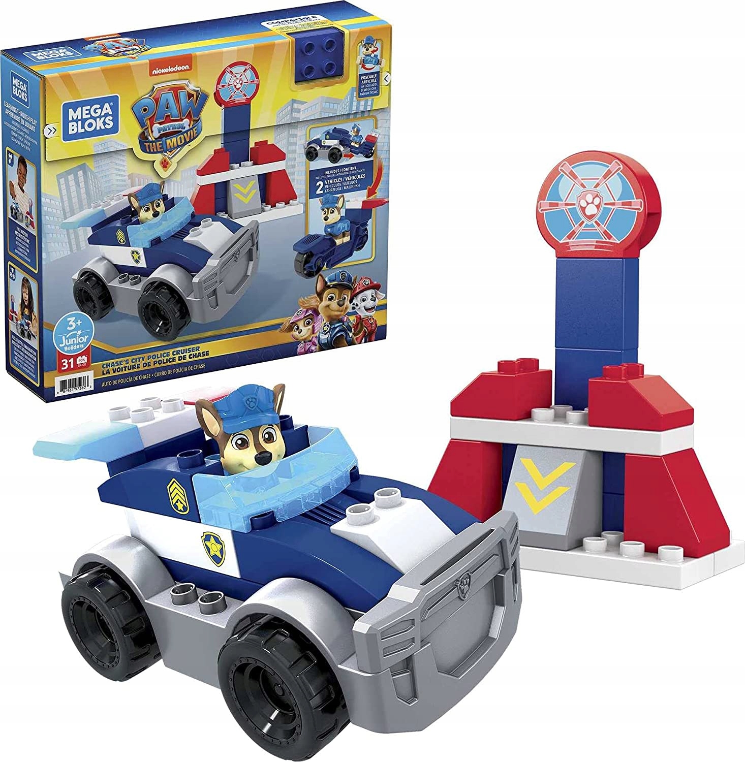 

GYJ00 Bloks Klocki Psi Patol Radiowóz Chase