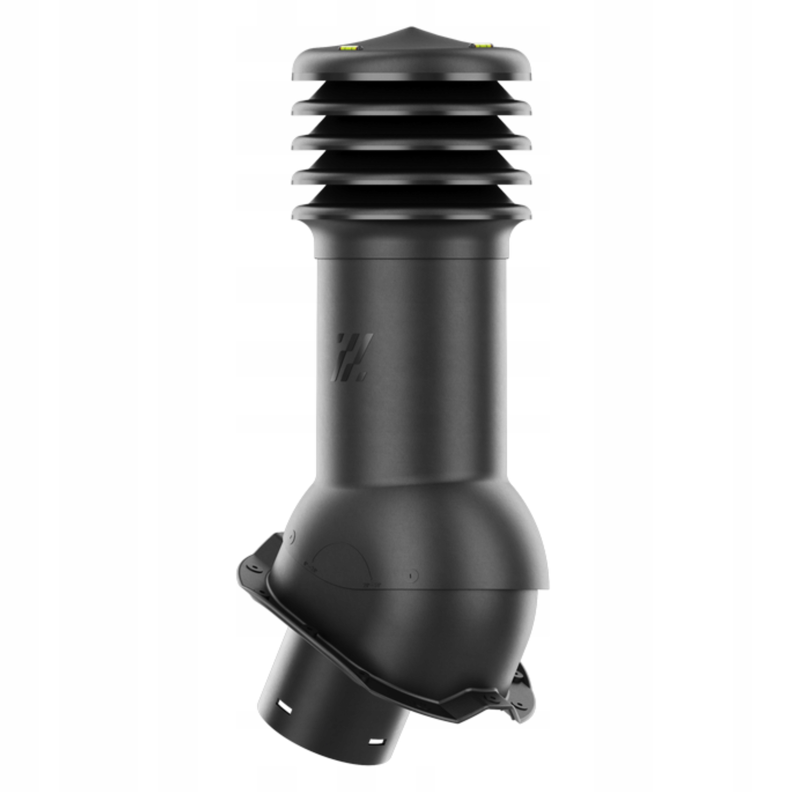 Větrací komín HiVent fi150 Trapez T18 nezateplený Černý