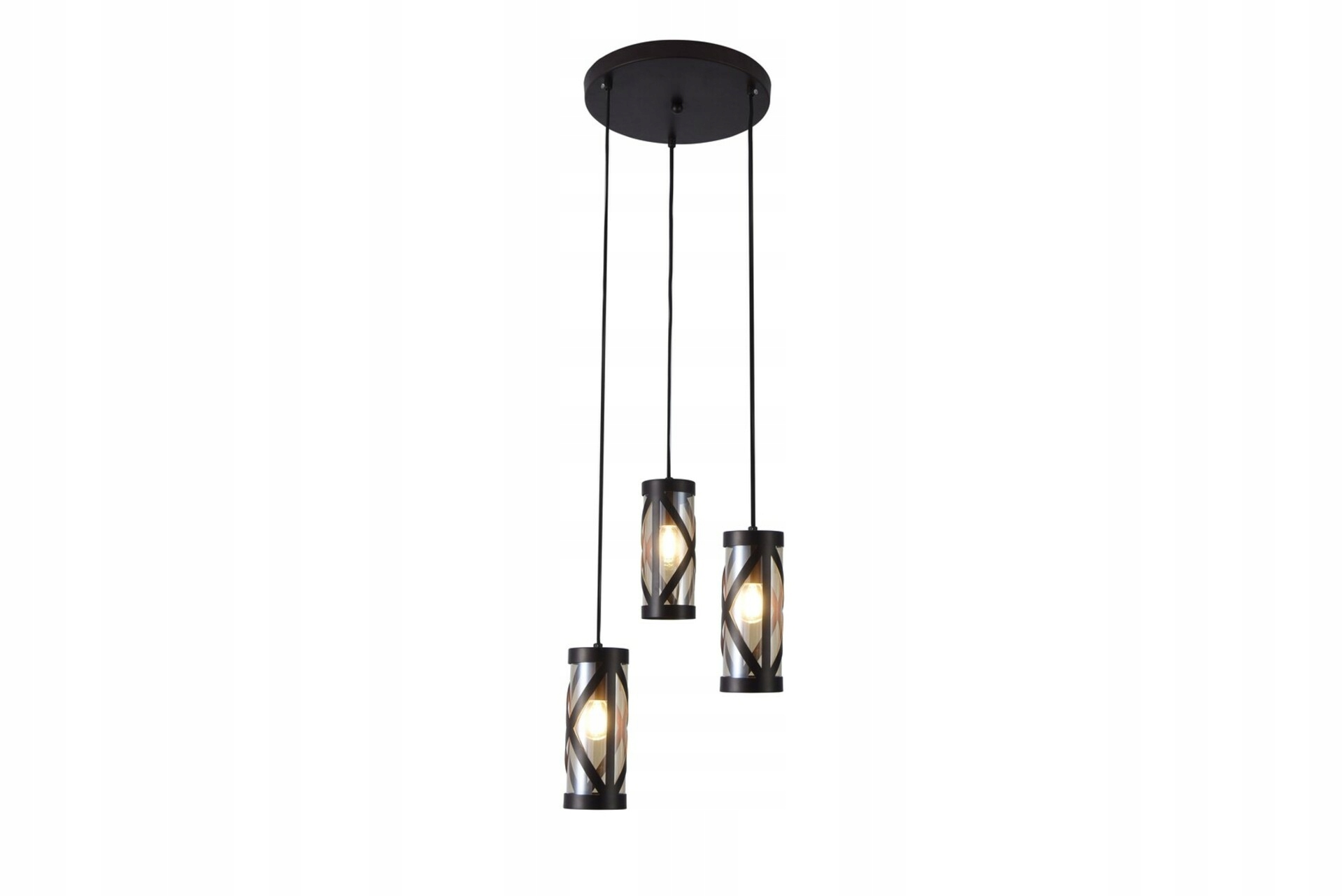 Rabalux Oberon 5339 industriální závěsné svítidlo E14, 3x40W, hnědá/jantar