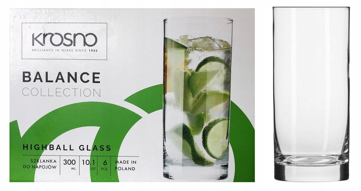 

Krosno Szklanki Do Long Drink Balance 300 ml