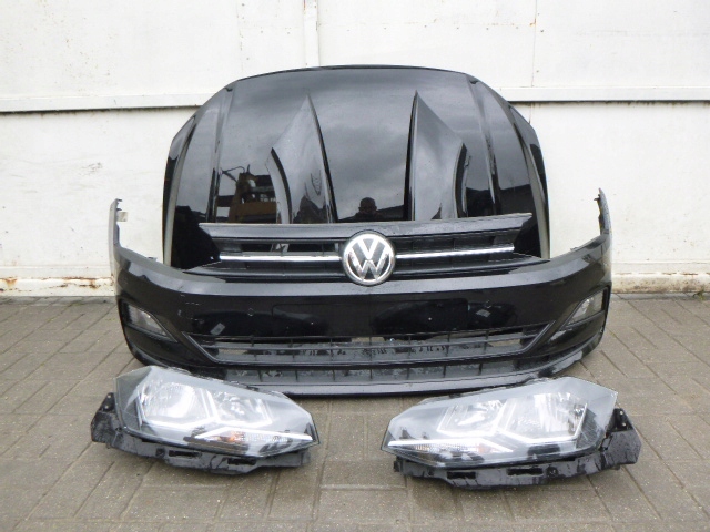 VW POLO VI ПЕРЕД КАПОТ БАМПЕР 4x ПАРКТРОНИК ФАРЫ