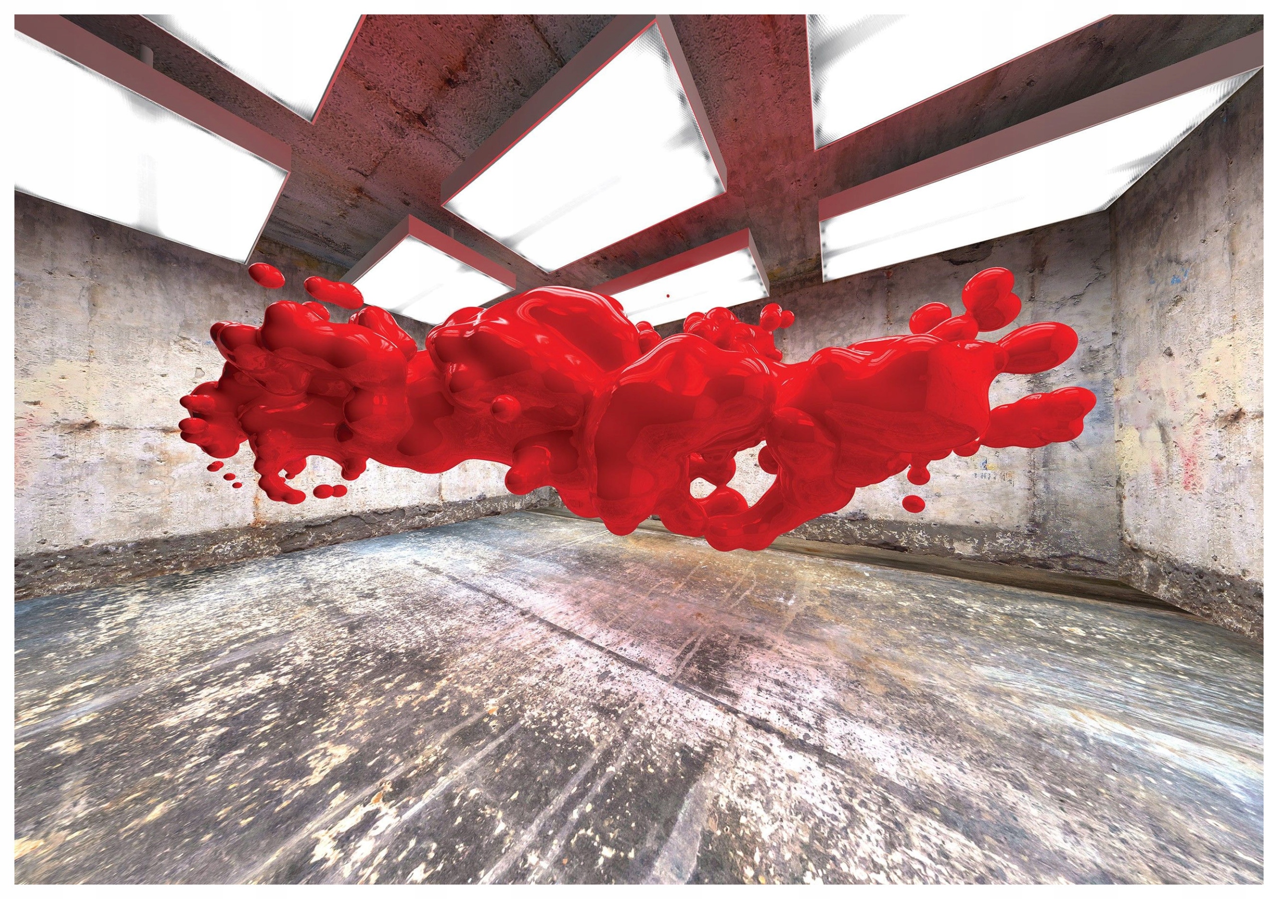 Fototapeta Abstrakcia Červený betón moderný štýl 520x318 lepidlo