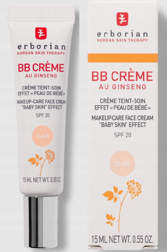 Erborian Au Ginseng Krem Bb Spf 20 Clair 15ml