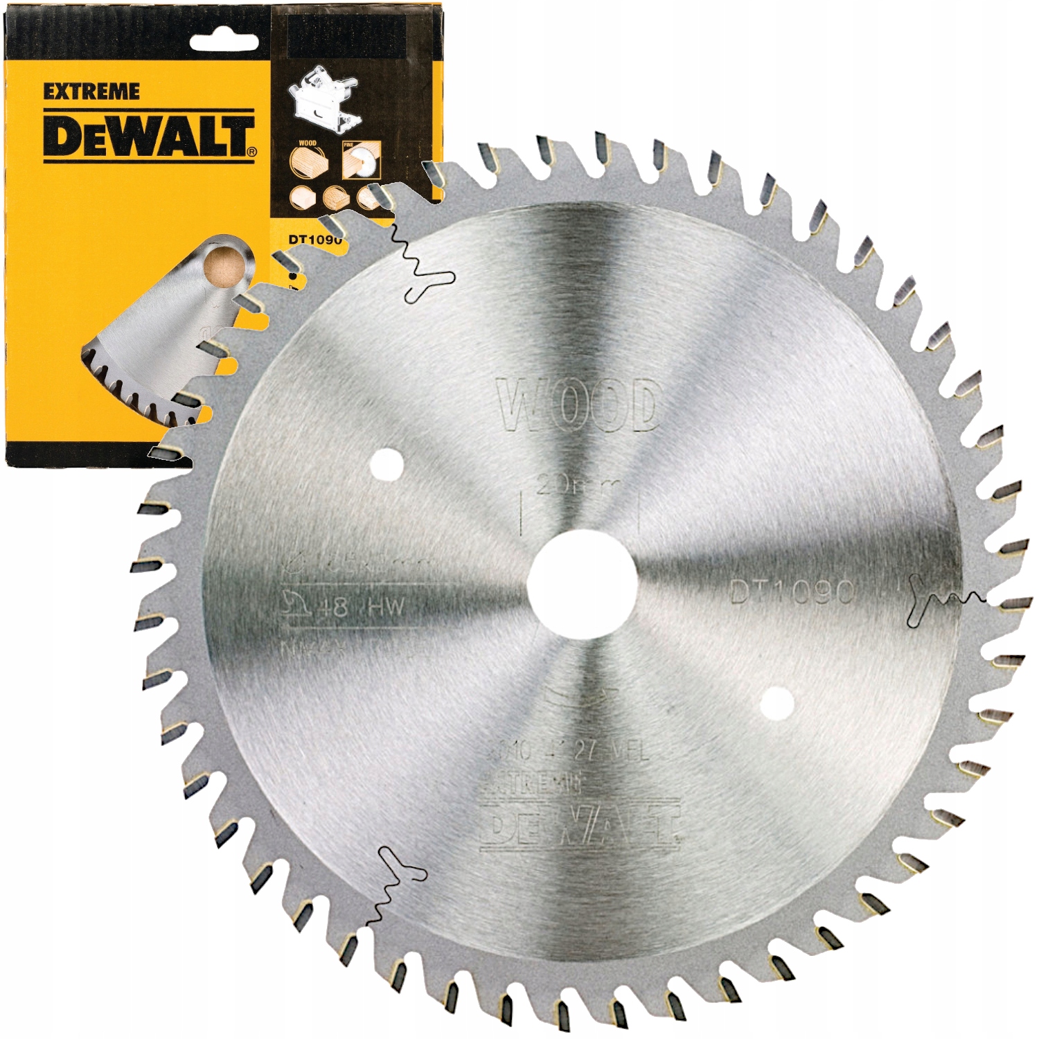 Tarcza pilarska do drewna 165 x 20mm 48z DeWalt DT1090
