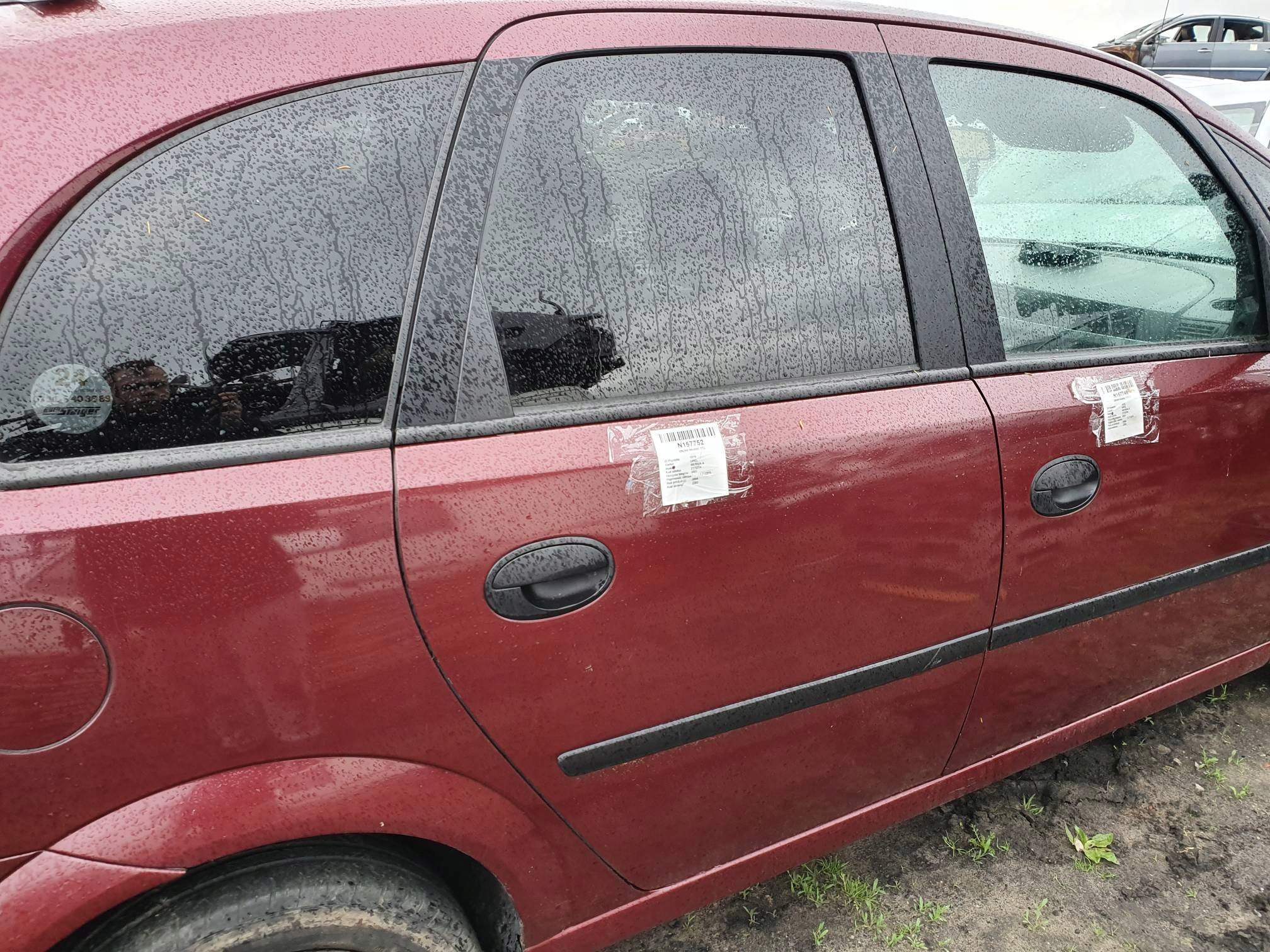 Tür rechts heck Z3IU OPEL MERIVA A