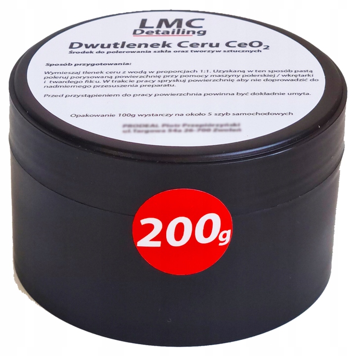

Dwutlenek Ceru do polerowania szyb szkła lamp 200g