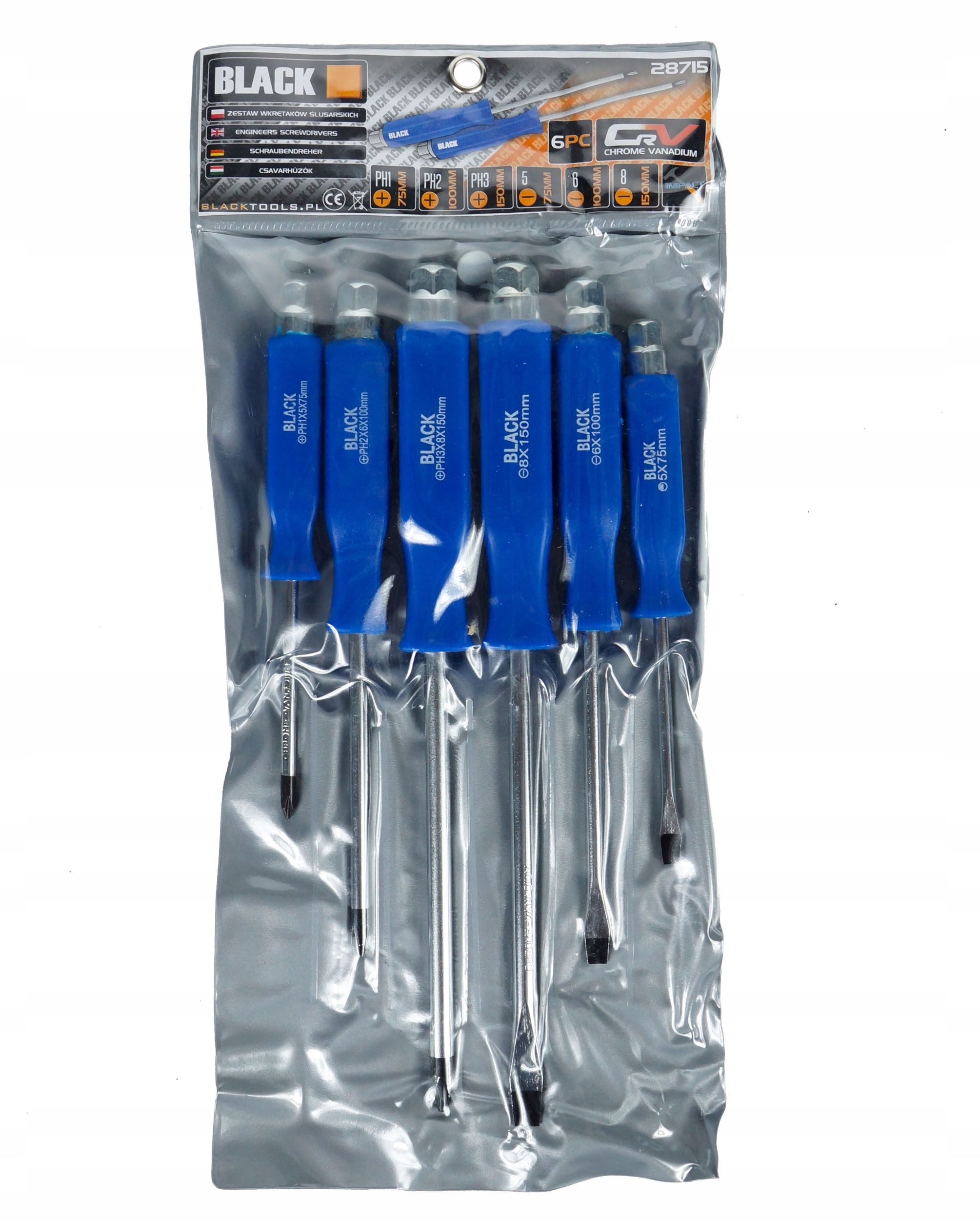 ZESTAW ŚRUBOKRĘTÓW DO POBIJANIA WKRĘTAKI 6EL PH2 Kod producenta 28715