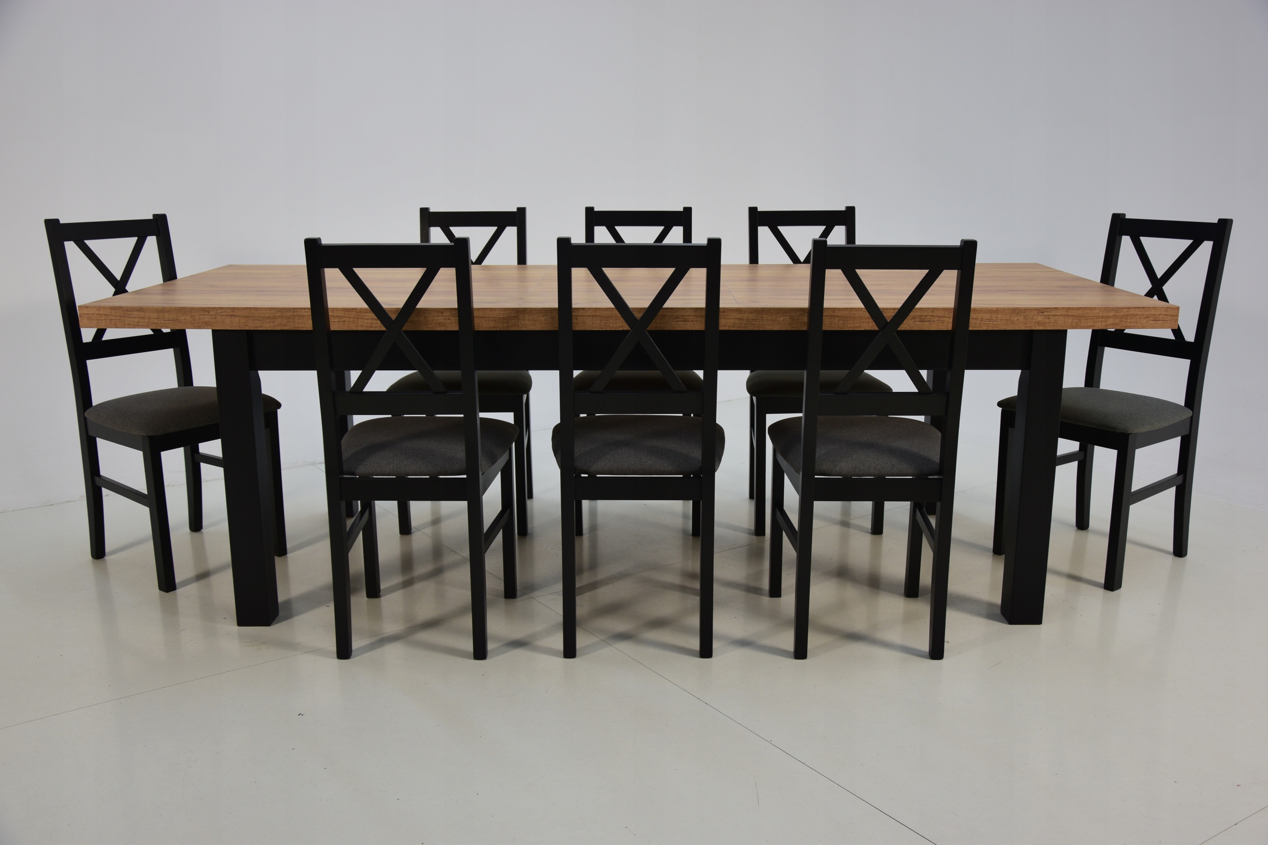 Zestaw stół S-7 100x200/300+ 8xkrzesło N-10-LOFT Marka hana meble