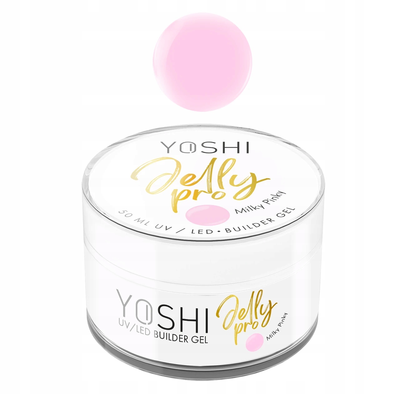 Yoshi Stavební gel želé Jelly Pro Gel Uv Led Milky Pink 50 ml