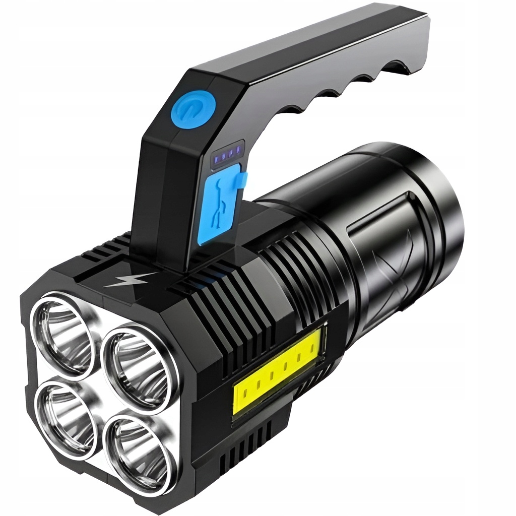 LATARKA TAKTYCZNA WOJSKOWA 2000LM Z AKUMULATOREM WIELOFUNKCYJNA LAMPA USB Model MOCNA LATARKA LED WOJSKOWA CZOŁOWA TAKTYCZNA ZOOM