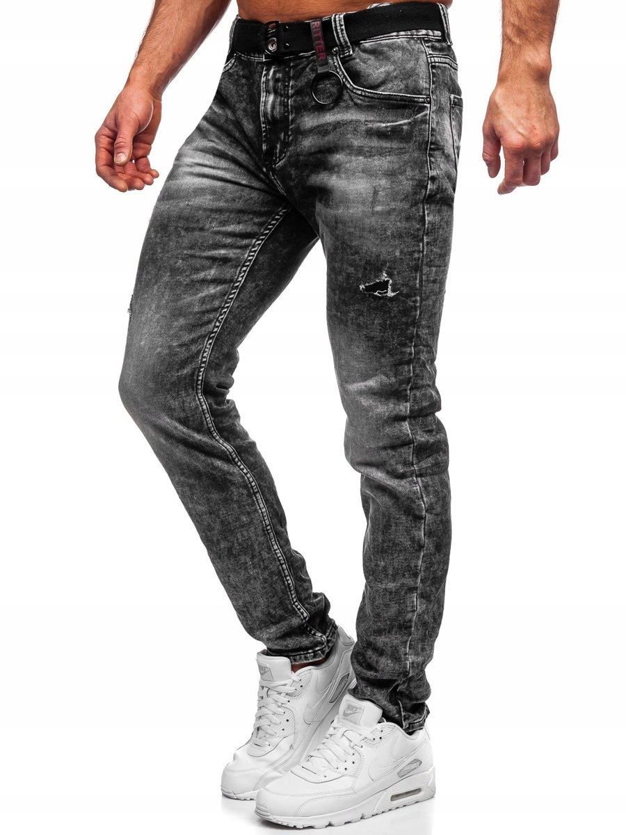 

Spodnie Jeansowe Męskie Czarne 30049S0 Denley_s