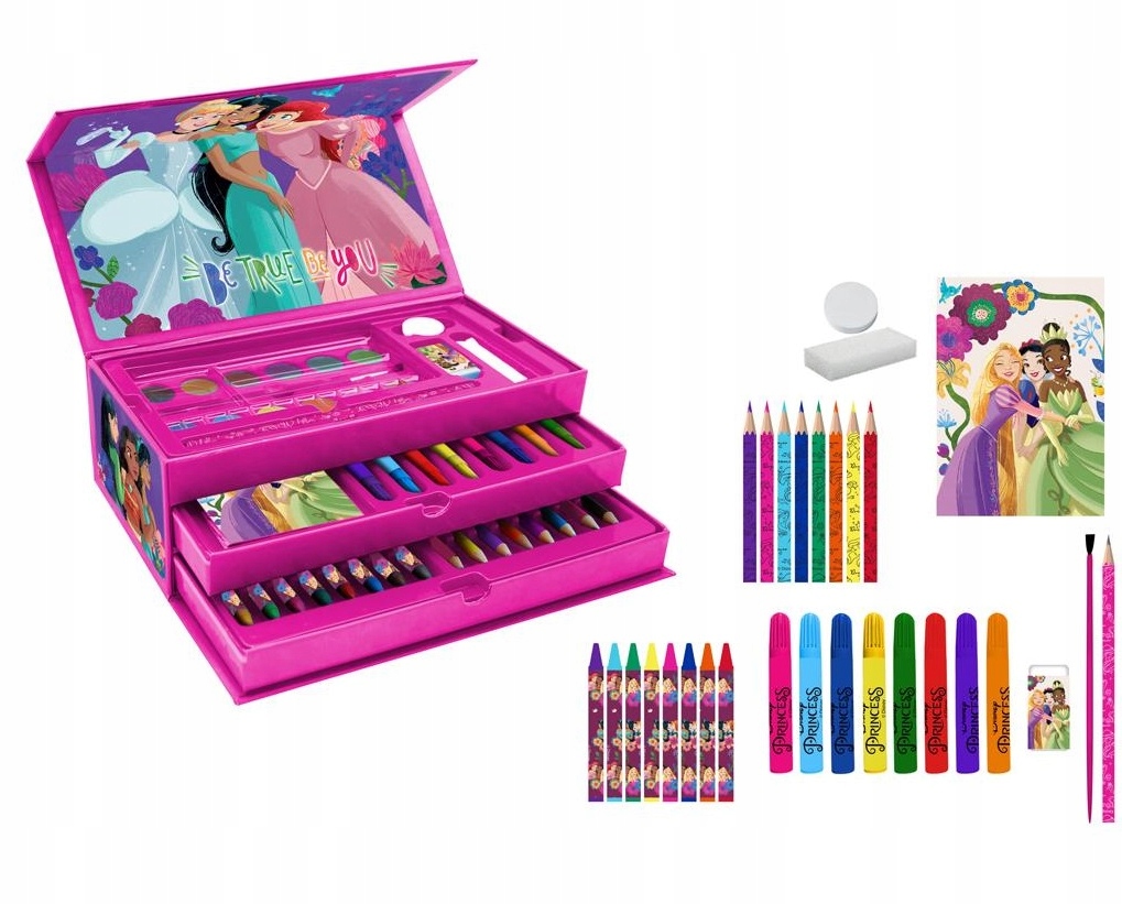 Zestaw artystyczny w kuferku, kredki Princess 563357 EAN (GTIN) 5205698583698