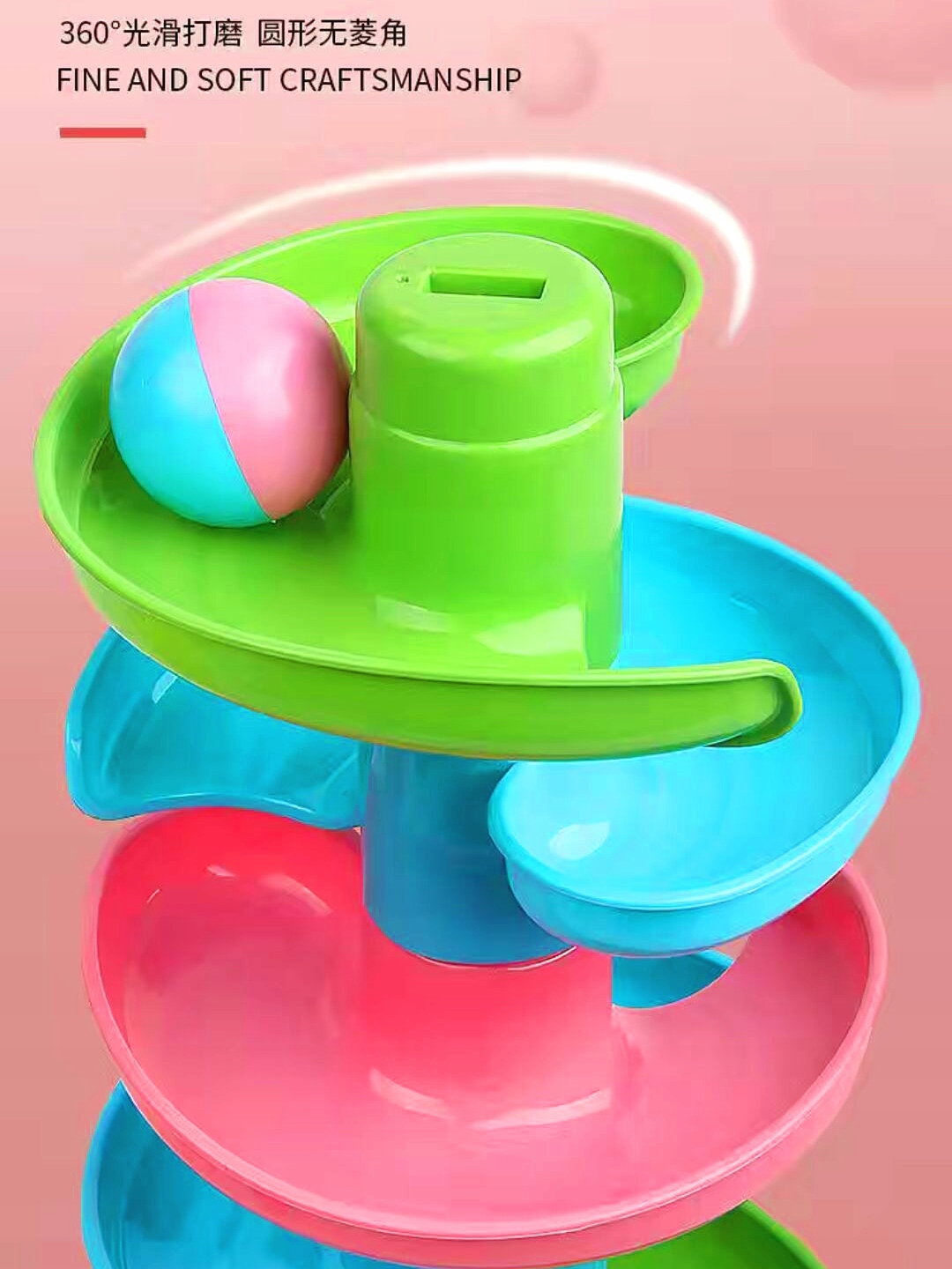 DUŻA FONTANNA PIŁEK INTERAKTYWNA TOR KOLOROWY Minimalny wiek dziecka 5