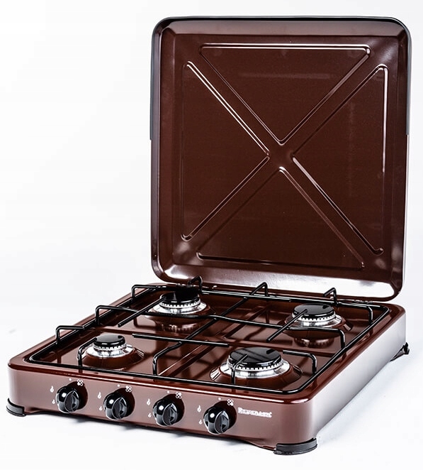 ГАЗОВАЯ ПЛИТА RAVANSON K-04BR С РЕГУЛИРУЕМЫМ ЦИЛИНДРОМ