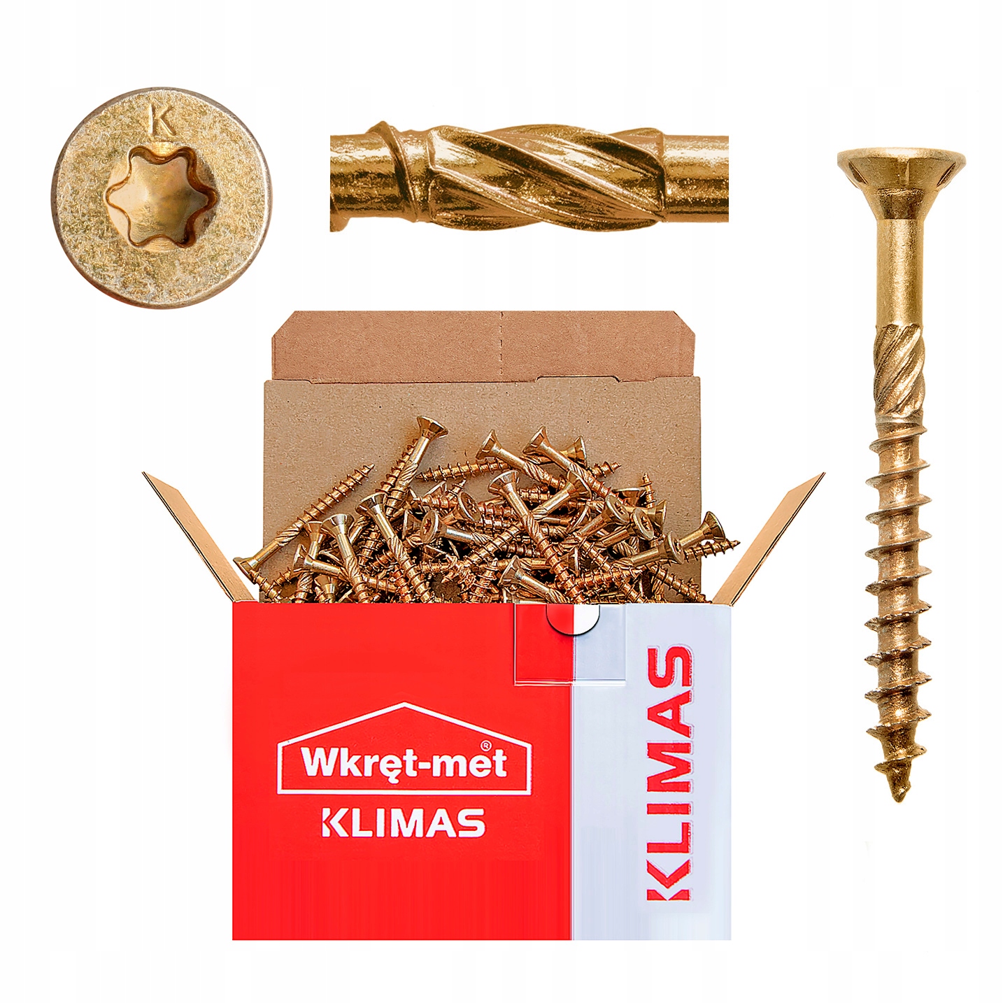 WKRĘTY CIESIELSKIE DO DREWNA 6x300 TORX 100szt