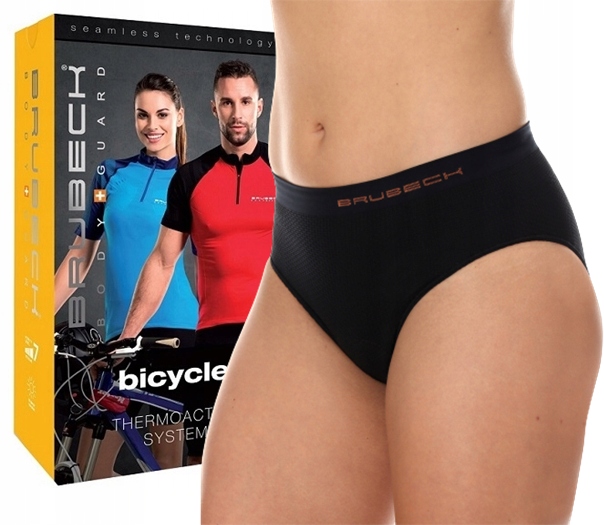 Majtki rowerowe damskie z wkładką Brubeck M wygodn