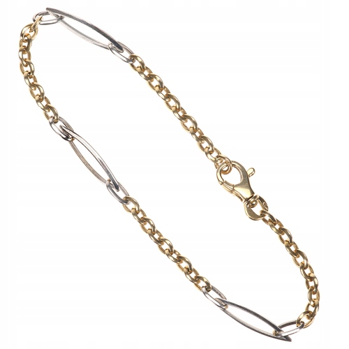 Zlatý náramek s geometrickými prvky