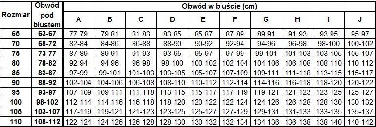Biustonosz LEMAX Romantica - spacer czarny 70G Zapięcie zapięcie z tyłu