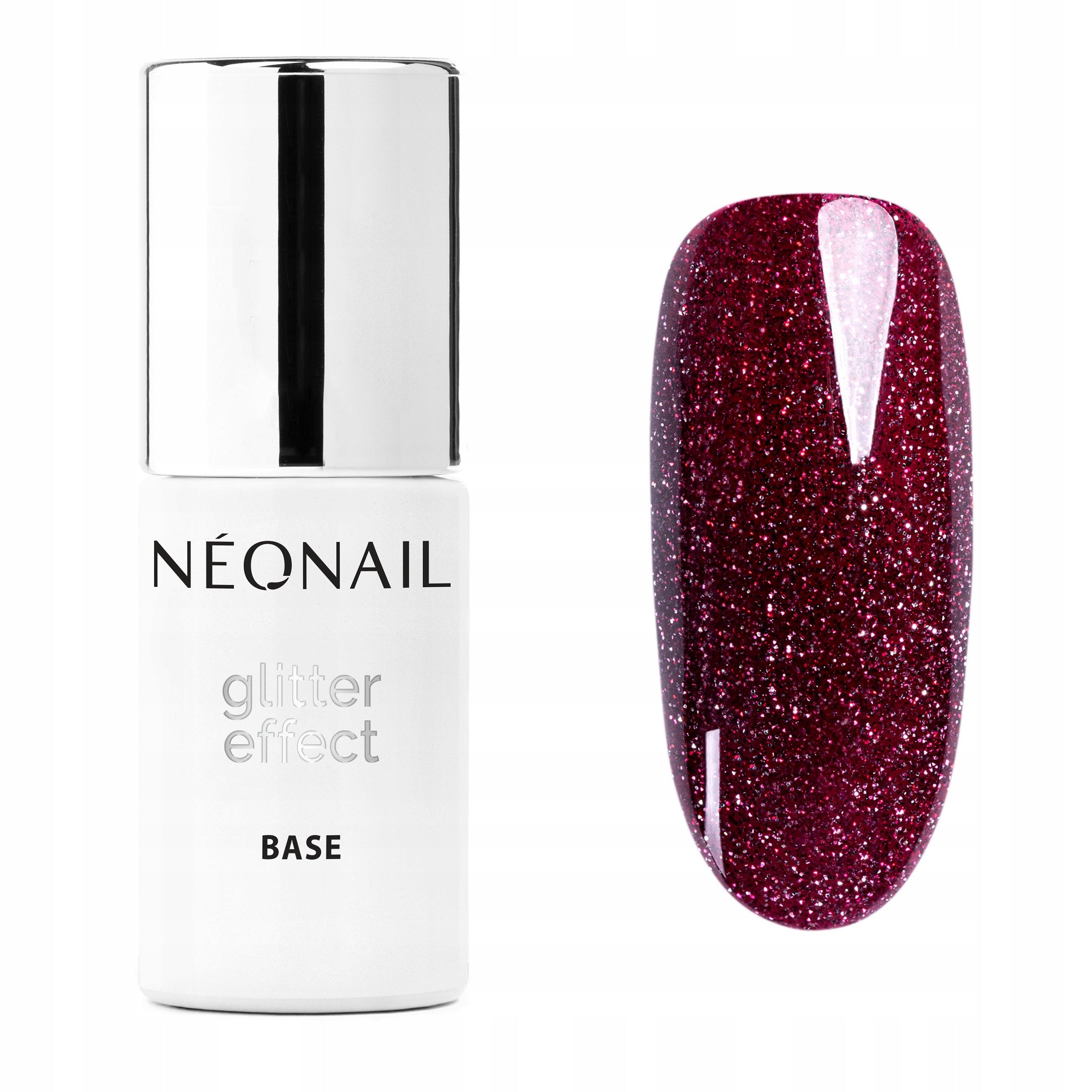 

Baza Glitter Effect Base Burgund Shine Neonail