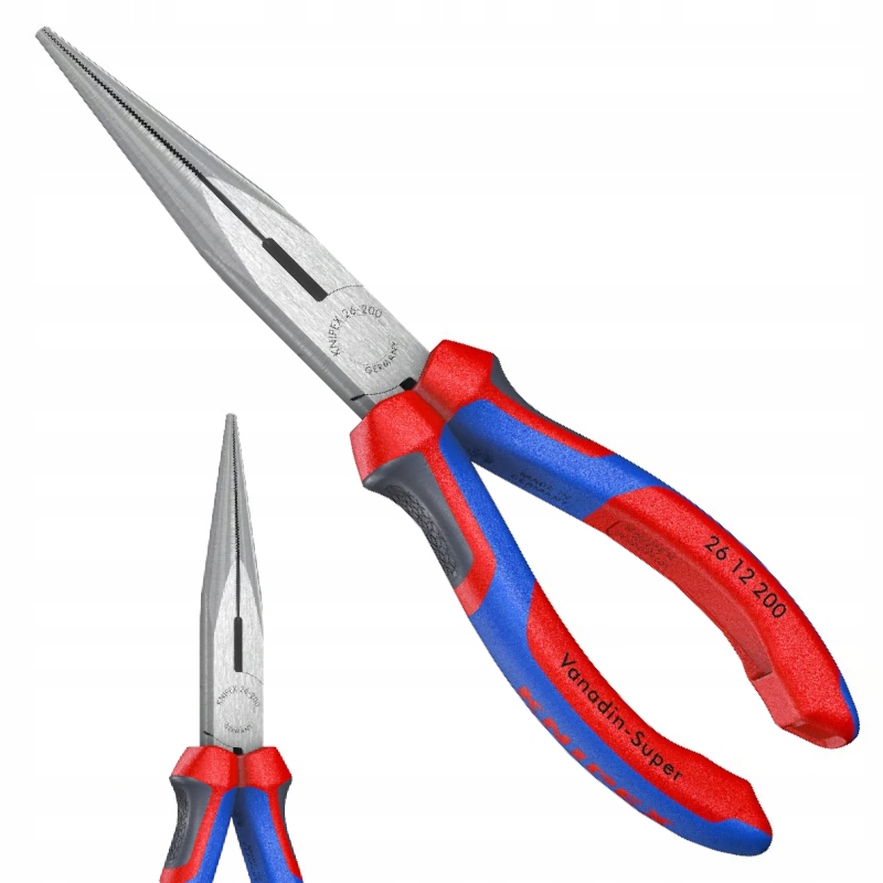 Szczypce Tnące Półokrągłe Proste Bociani Dziób 200mm Knipex 26 12 200