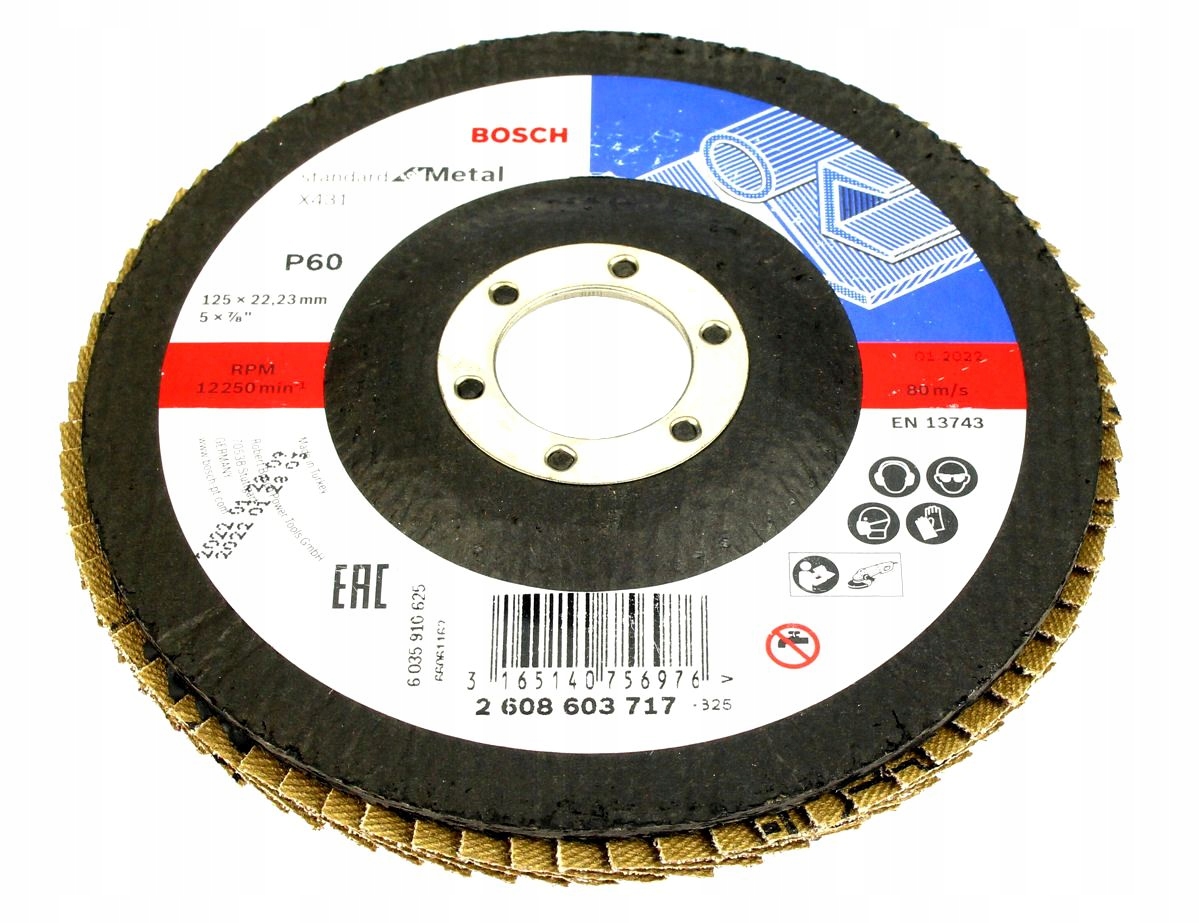 BOSCH TARCZA LISTKOWA 125mm GR.60 DO METALU Kod producenta 2608603717