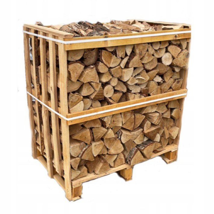 MIX Drewna 1MP Paleta Do Kominka, Pieca Opałowe, MIX Liściasty 800 Kg Opał