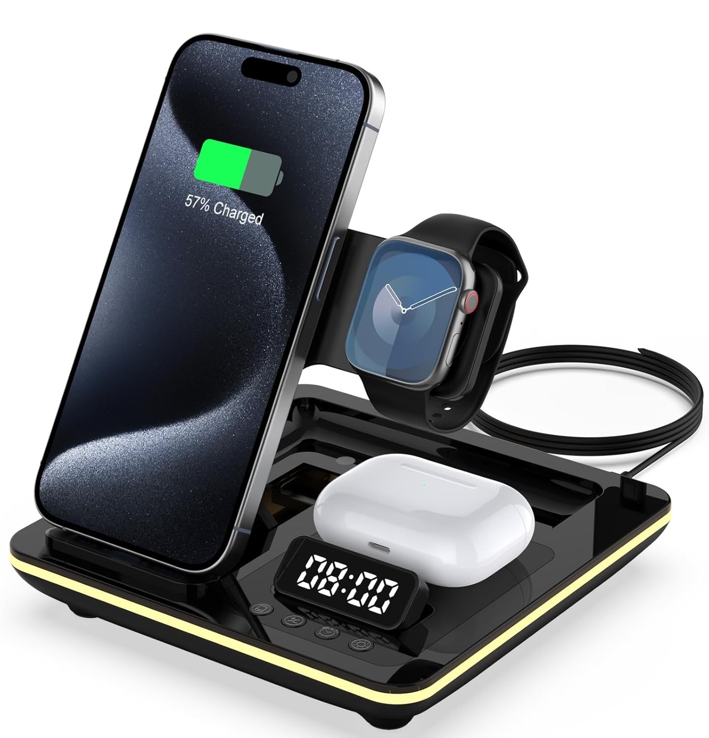 Ładowarka stacja ładująca podnoszona 5w1 Apple, iPhone, Idealna