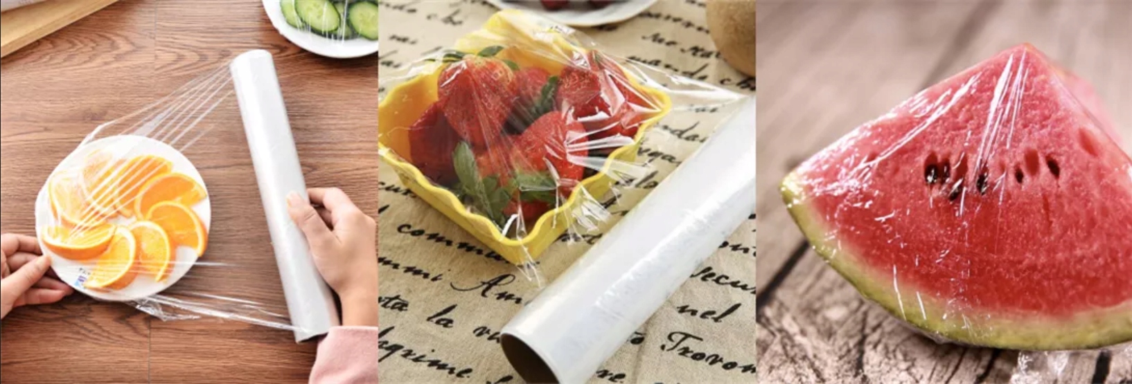 FOLIA SPOŻYWCZA GASTRONOMICZNA MOCNA 45CM Materiał wykonania tworzywo sztuczne