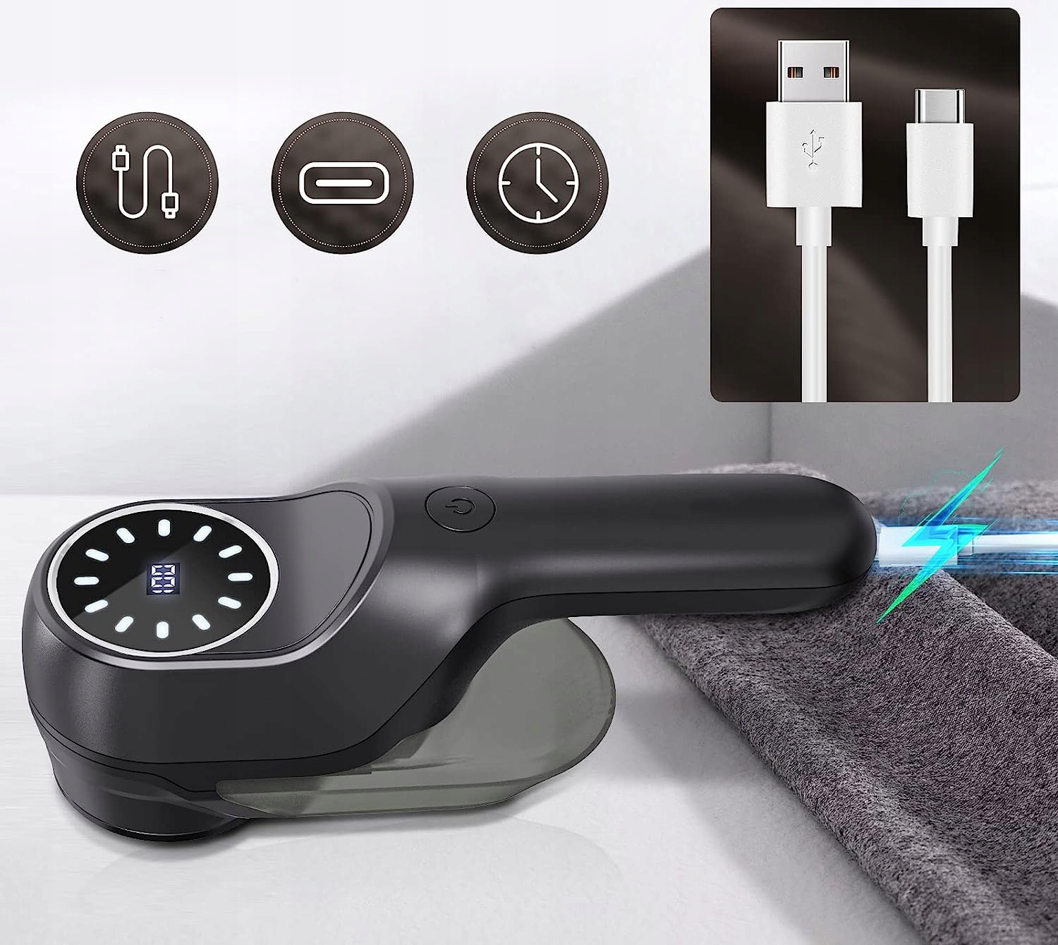 USB HOLICÍ STROJ SVETR ČALOUNĚNÍ POHOVKA STRONG MODERNÍ HOLICÍ STROJ Model K670I