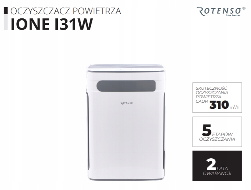 

Oczyszczacz powietrza Rotenso Ione I31W R10