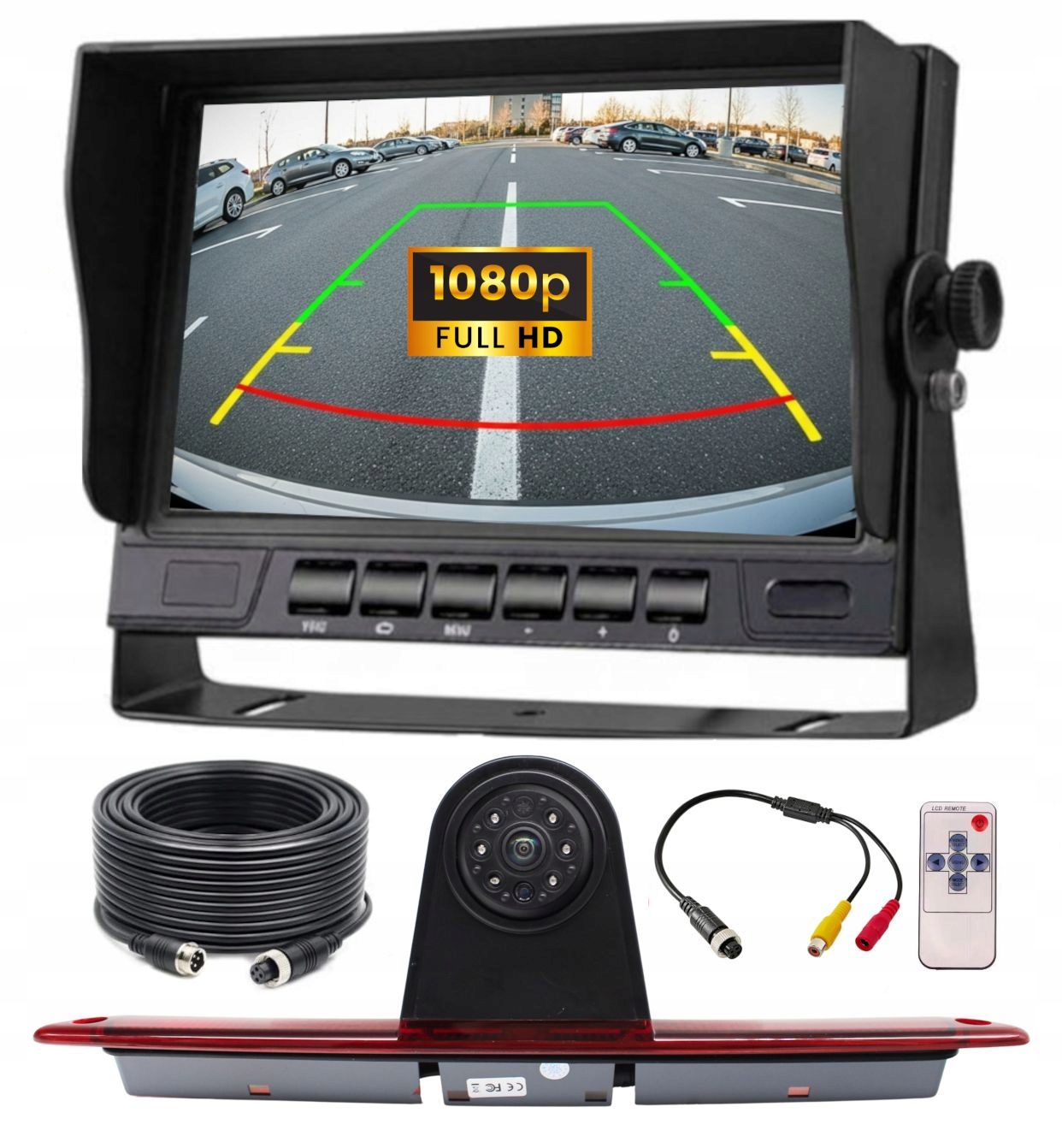 Monitor Cúvacia Kamera Vw Crafter 2006-17 Full Hd 1920x1080 Fisheye