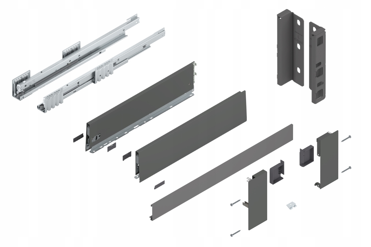 Blum Merivobox 550 Šuplík střední K Vnitřní vstup 40 kg